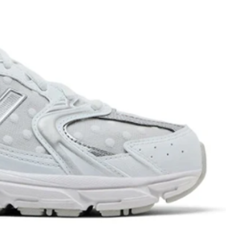 New Balance 530 White Silver Polka Dots – Sneakers