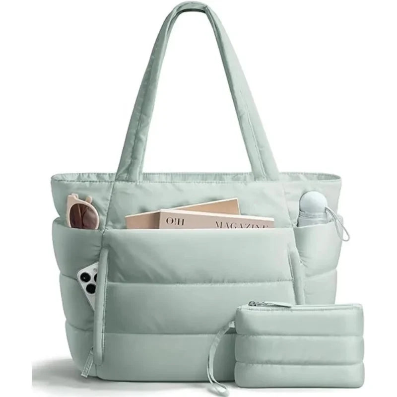 Puffer Laptop Tote Bag