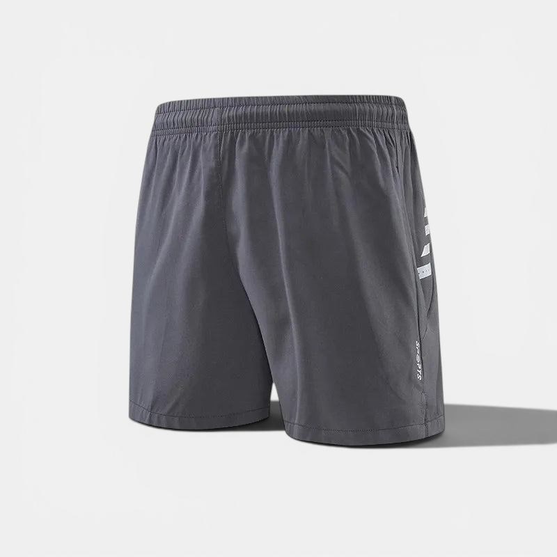 Reflective Split-Hem Run Shorts