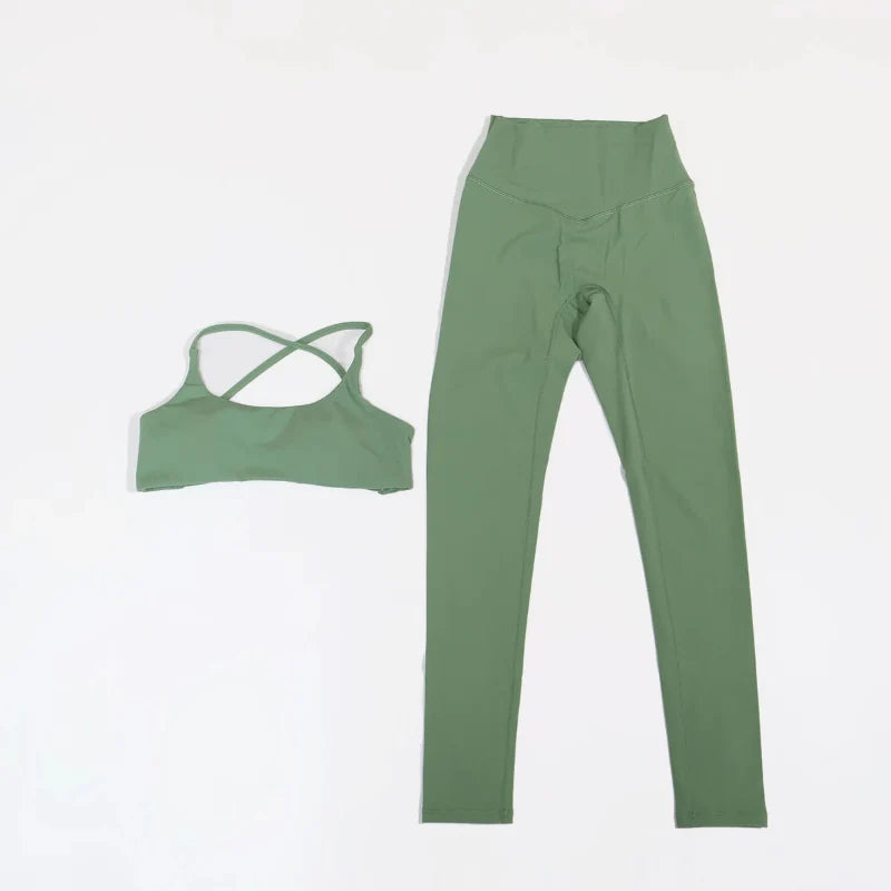 Crossback Sports Bra & Leggings Set