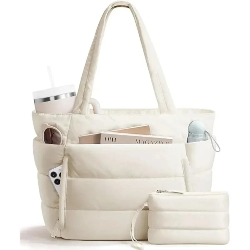 Puffer Laptop Tote Bag