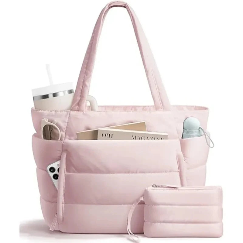 Puffer Laptop Tote Bag