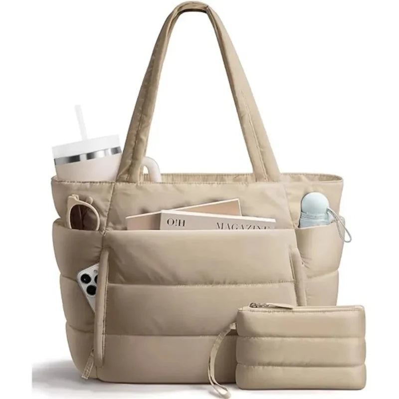 Puffer Laptop Tote Bag