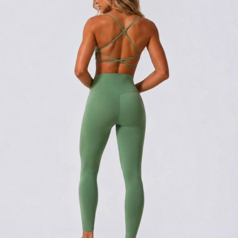 Crossback Sports Bra & Leggings Set