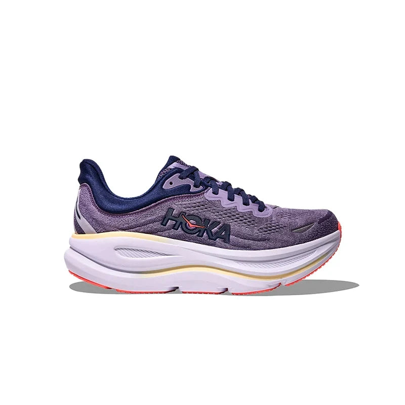 Hoka Bondi 9 White Pink Opal – Running Shoes Women's